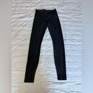 Lululemon Athletica charcoal wunder train hr full length  Leggings
